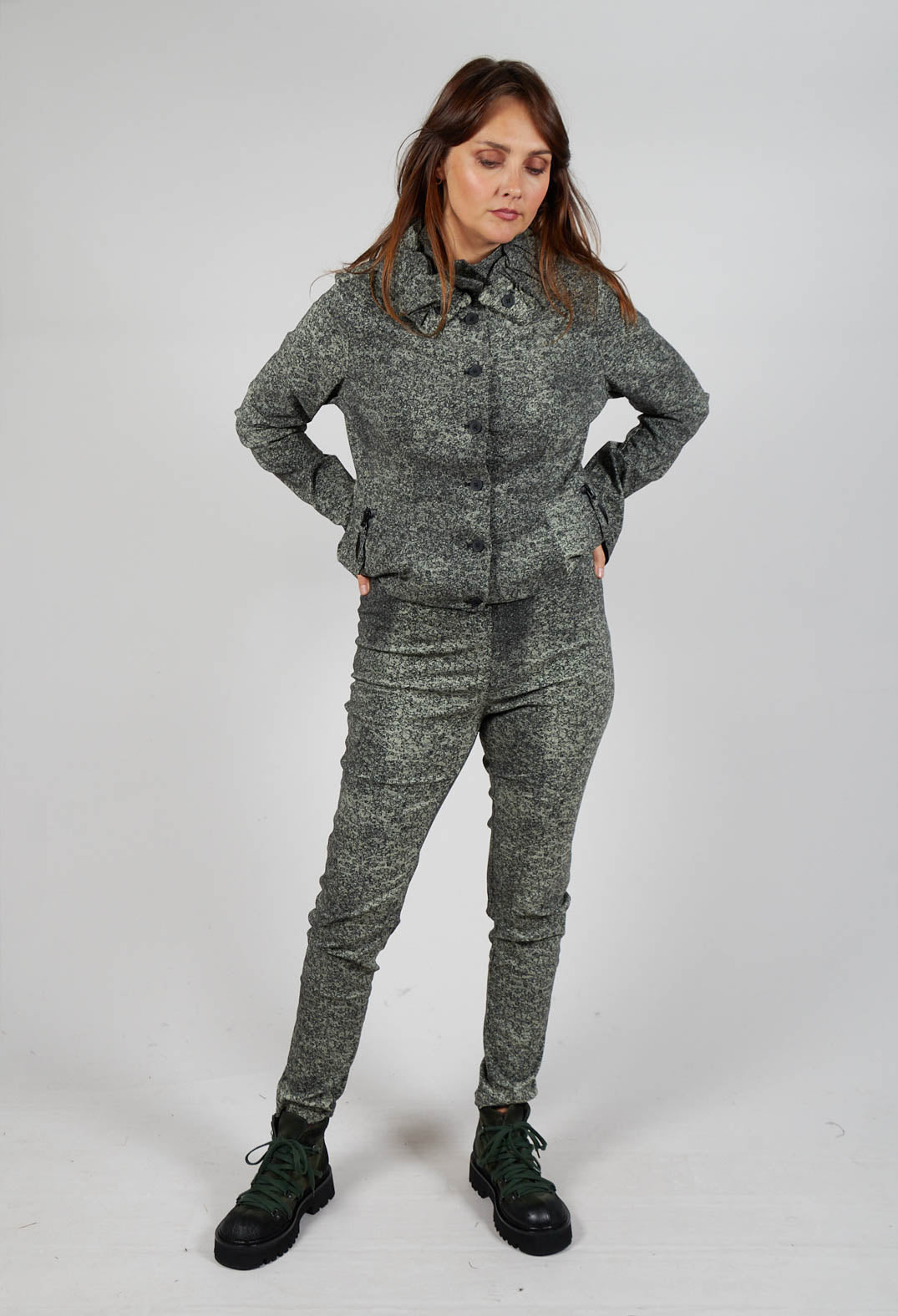 Pull On Skinny Trousers in Defender Print