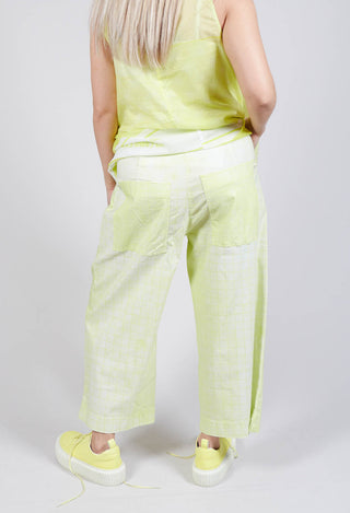 Pull On Wide Leg Trousers in Sun Print