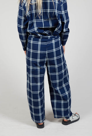 Pull String Waist Trousers in Indigo