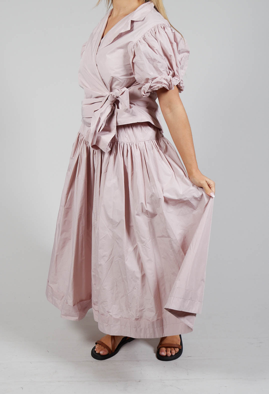 Pink pleated skirt 80 online