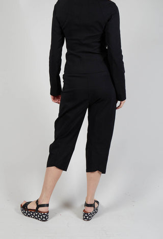 Pulp Fiction Balloon Leg Trousers in Black