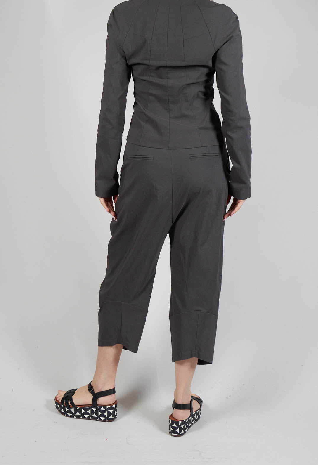 Pulp Fiction Balloon Leg Trousers in Carbone