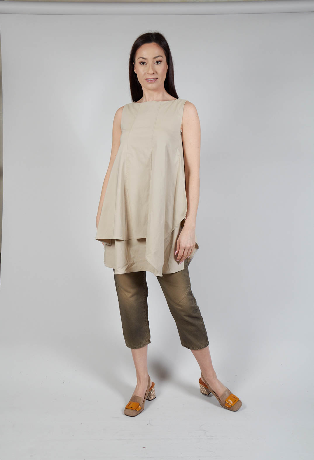 Pulp Fiction Tunic Top in Sabbia
