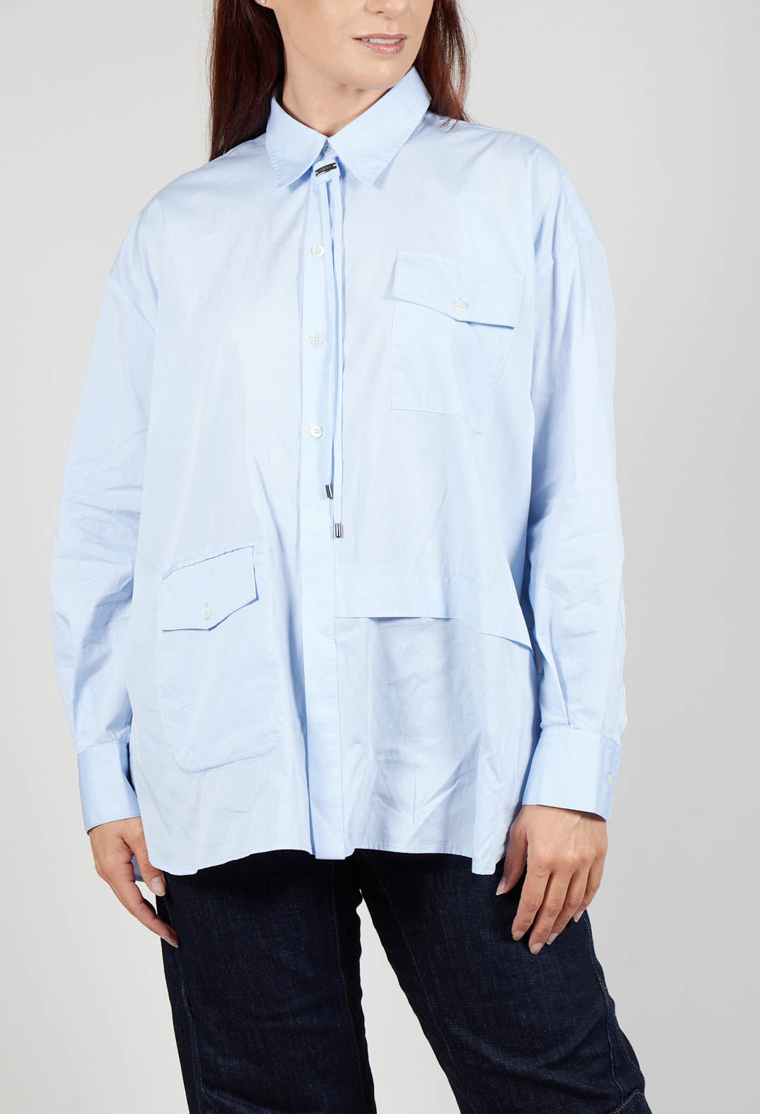 Quotation Shirt in Light Blue