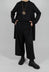 Wide Fit Trousers with Elasticated Waist in Black