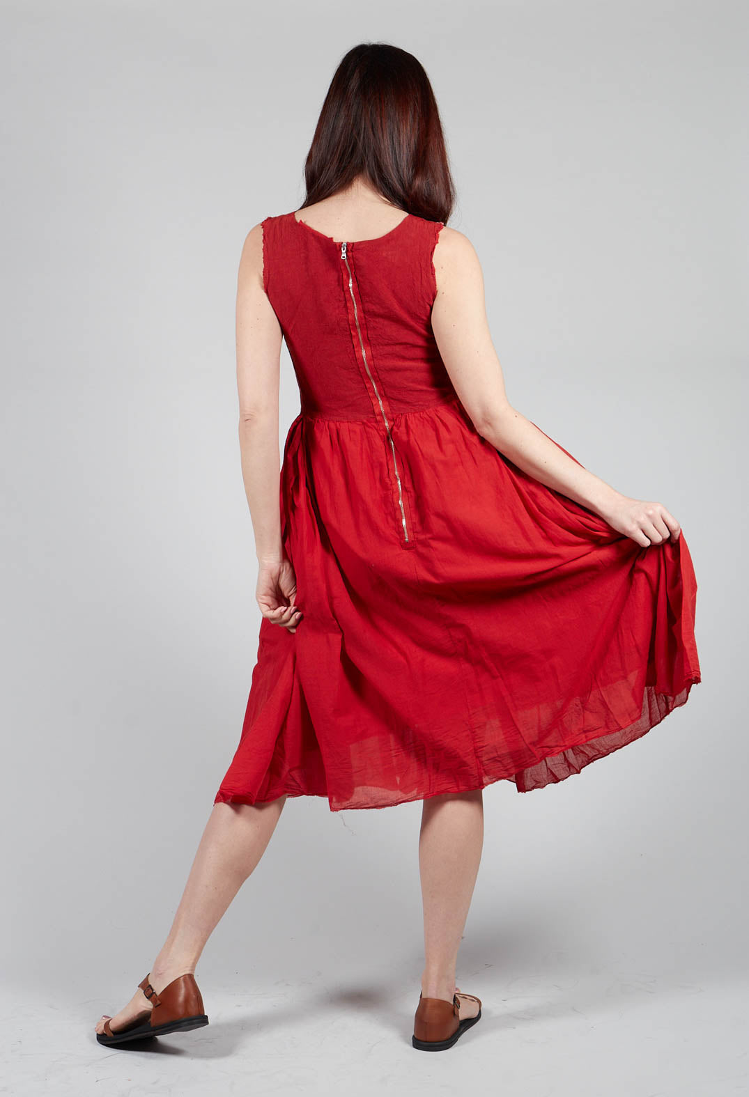 Rahel Dress in Vermillion