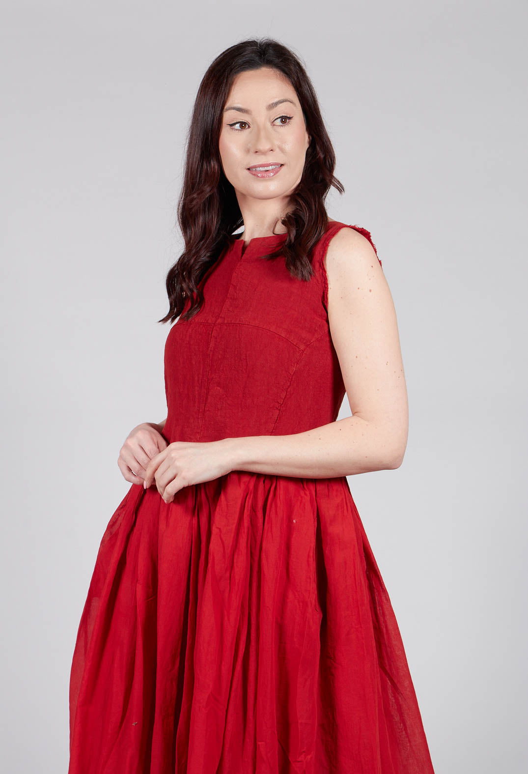 Rahel Dress in Vermillion