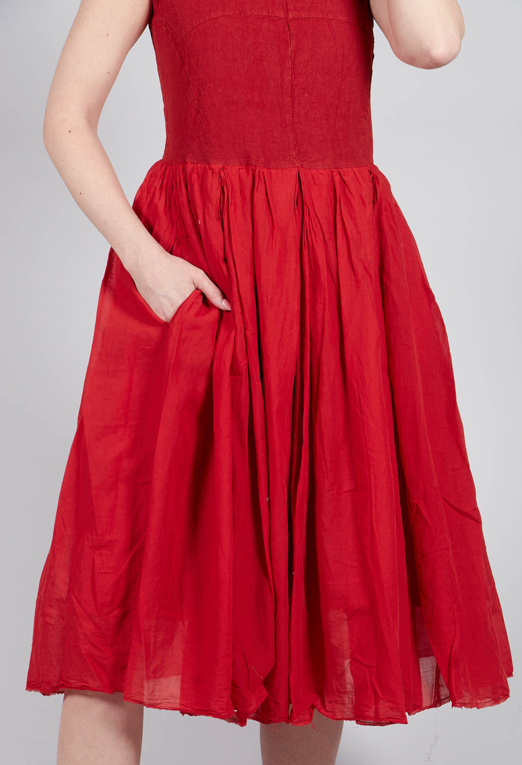 Rahel Dress in Vermillion