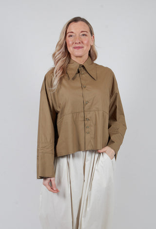 Raw Hem Shirt in Eucaliptus