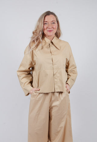 Raw Hem Shirt in Lark