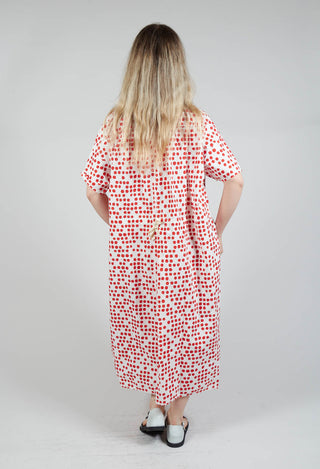 Reana Dress in Red Dot Print