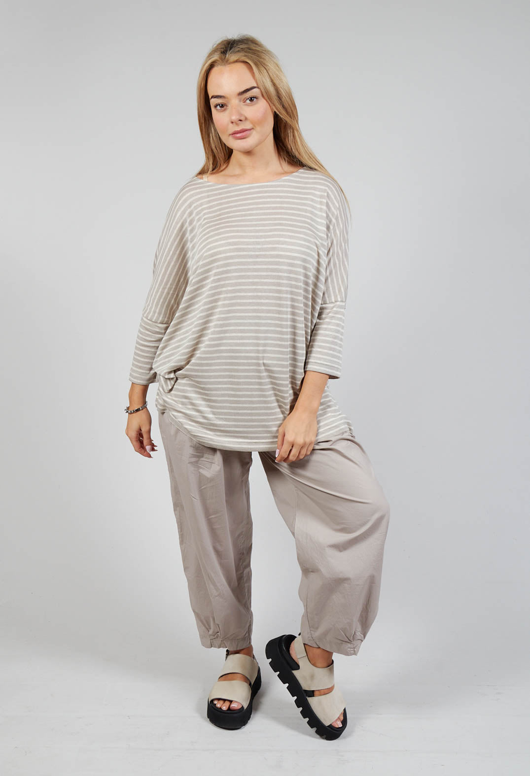 Mama B Refil Lr Jumper In Argento | Olivia May