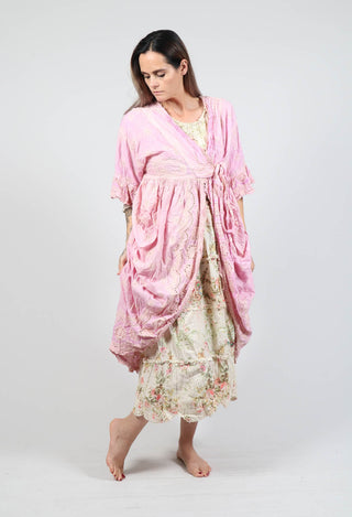 Reine Eyelet Wrap Dress in Allium