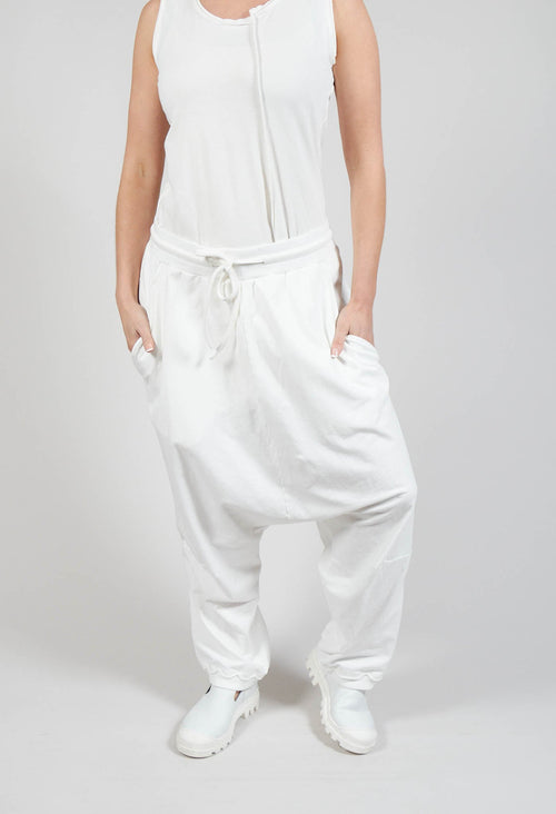 Relaxed Drop-Crotch Trousers in Callas