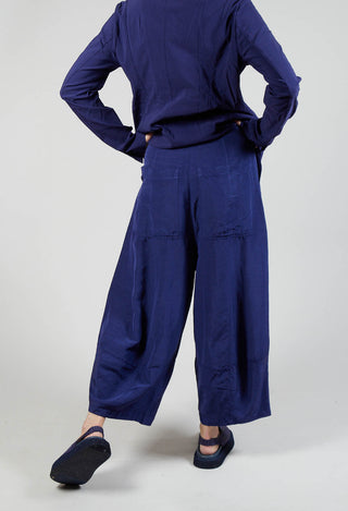 Relaxed Fit Balloon Trousers in Azur
