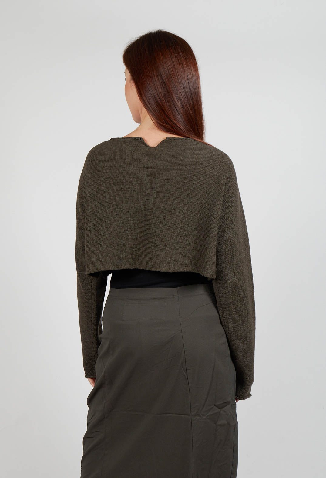 Relaxed Fit Cropped Jumper in Jungle Print