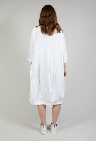Relaxed Fit Dress in White
