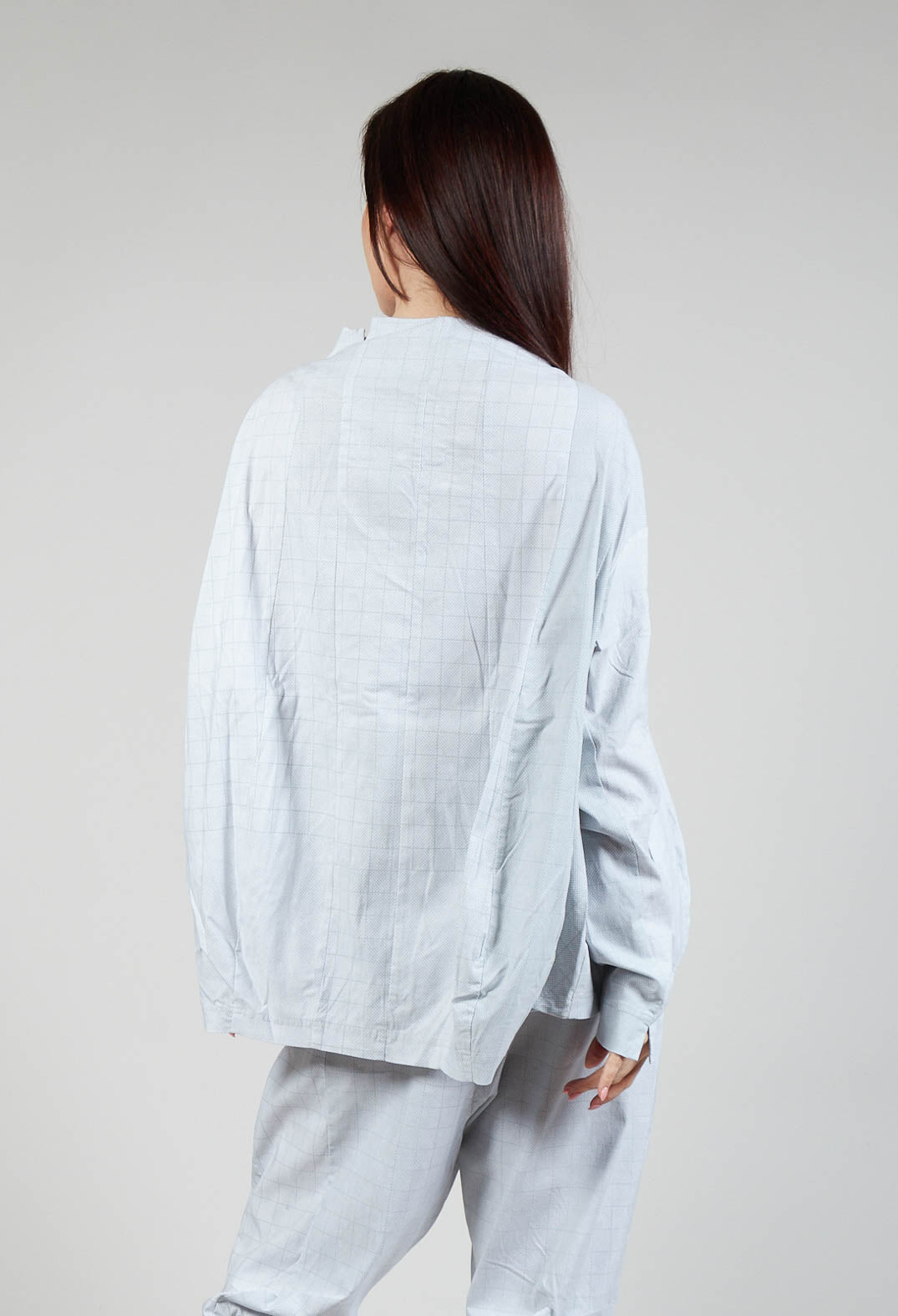 Relaxed Fit Jacket in Placed Grey Print