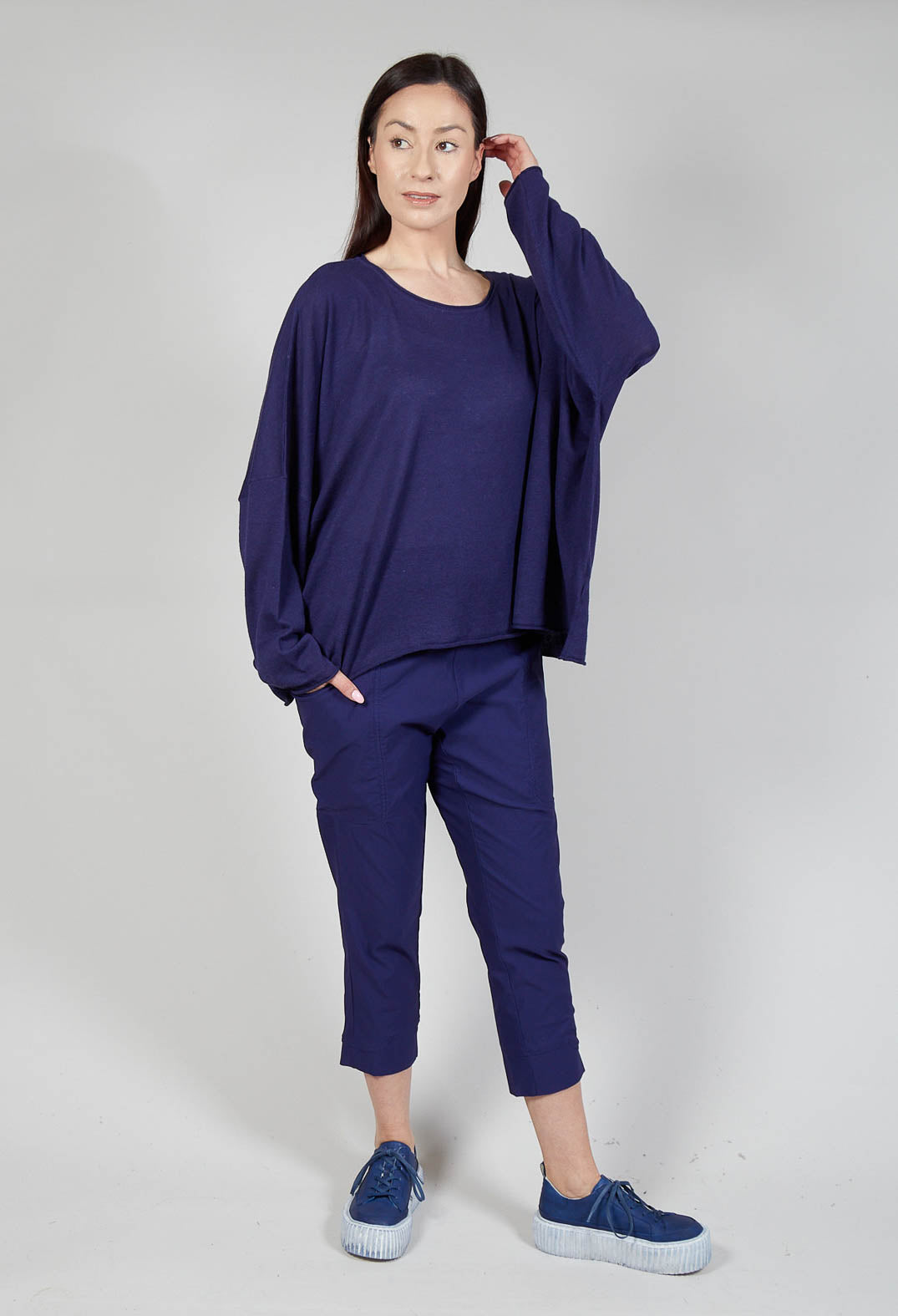 Relaxed Fit Jumper in Azur