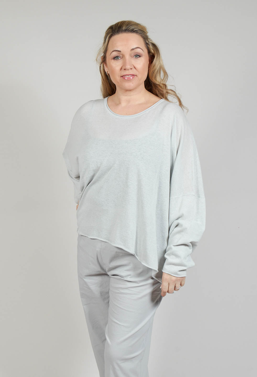 Relaxed Fit Jumper in Grey