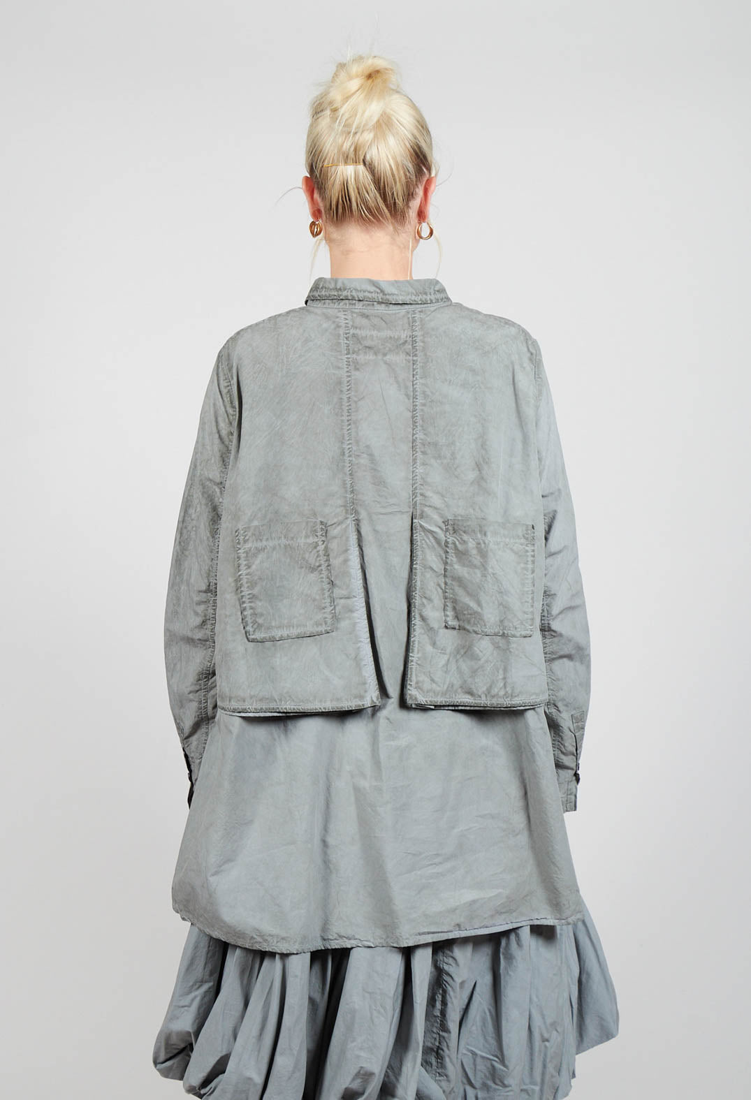 Relaxed Fit Shirt in Pencil Cloud