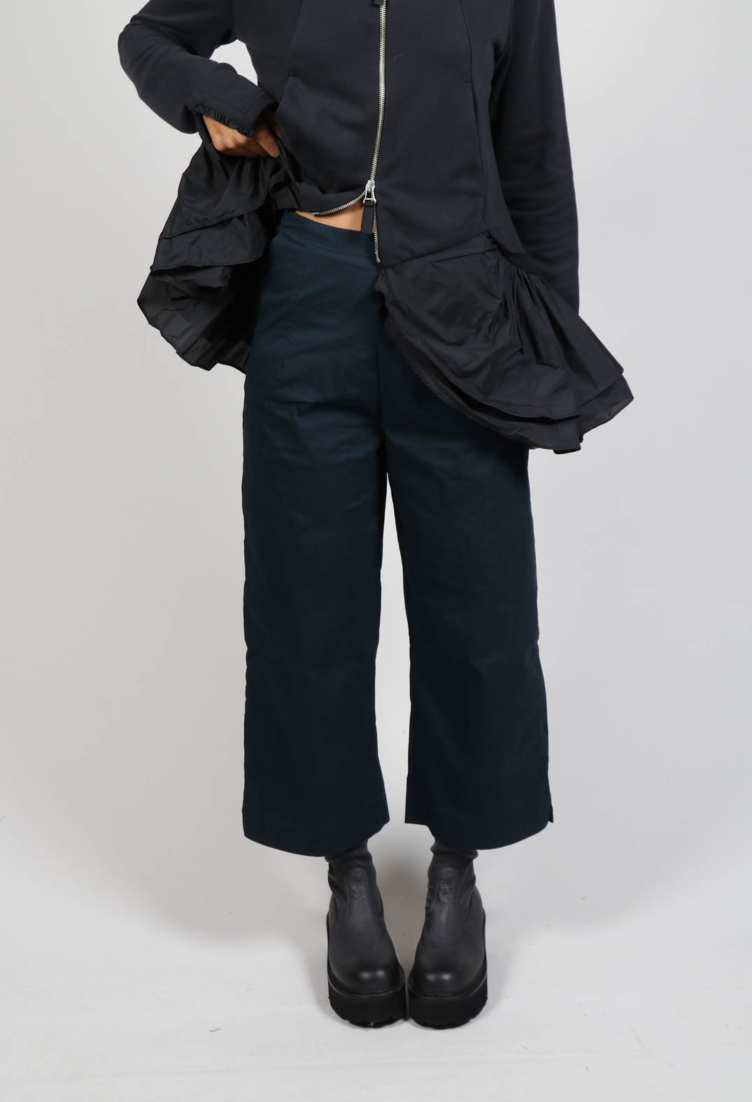 Relaxed Fit Trousers in Ink