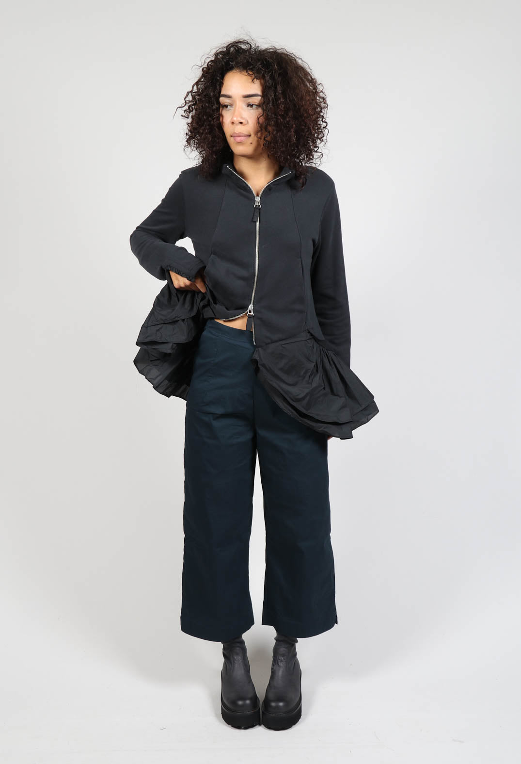 Relaxed Fit Trousers in Ink