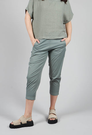 Relaxed Geisha Trousers in Eucalyptus
