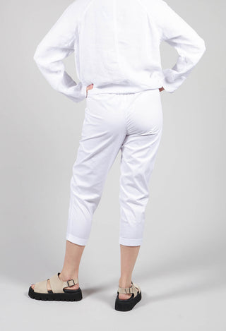 Relaxed Geisha Trousers in White