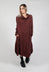 Relaxed Midi Dress in Rust Cloud