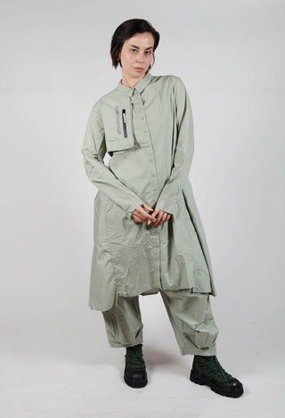 Relaxed Shirt Dress in Defender Print