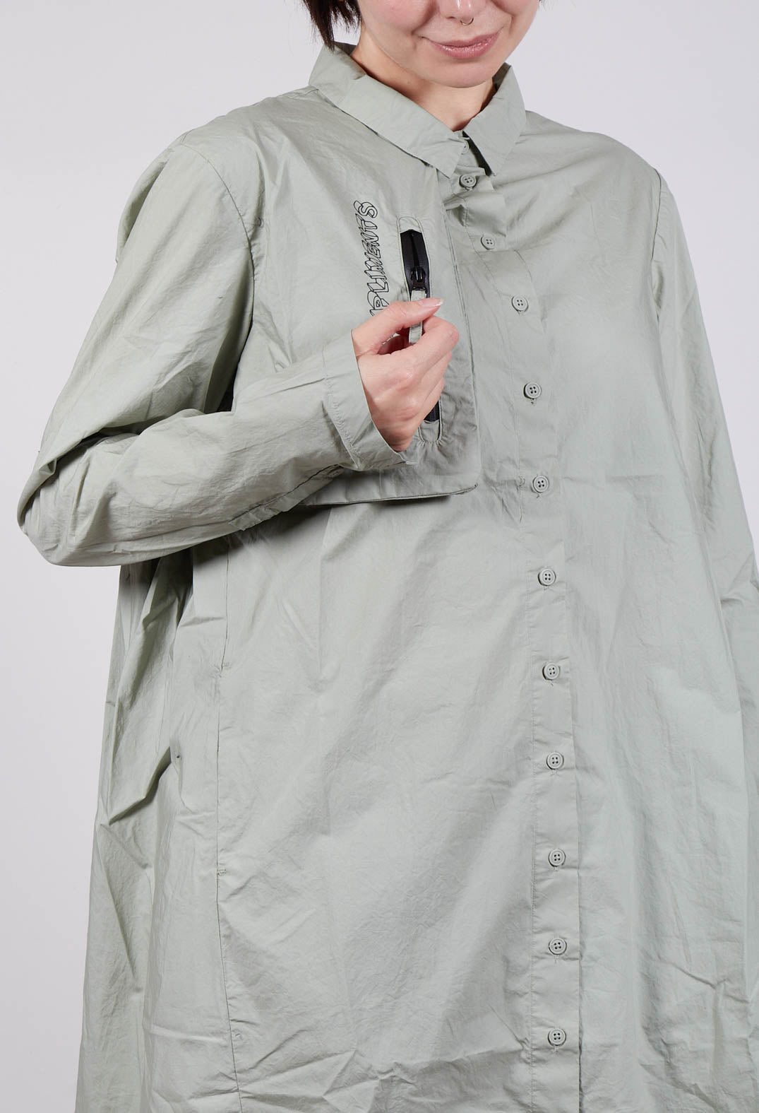 Relaxed Shirt Dress in Defender Print