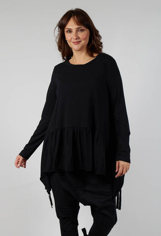Ribbon Shirt in Black