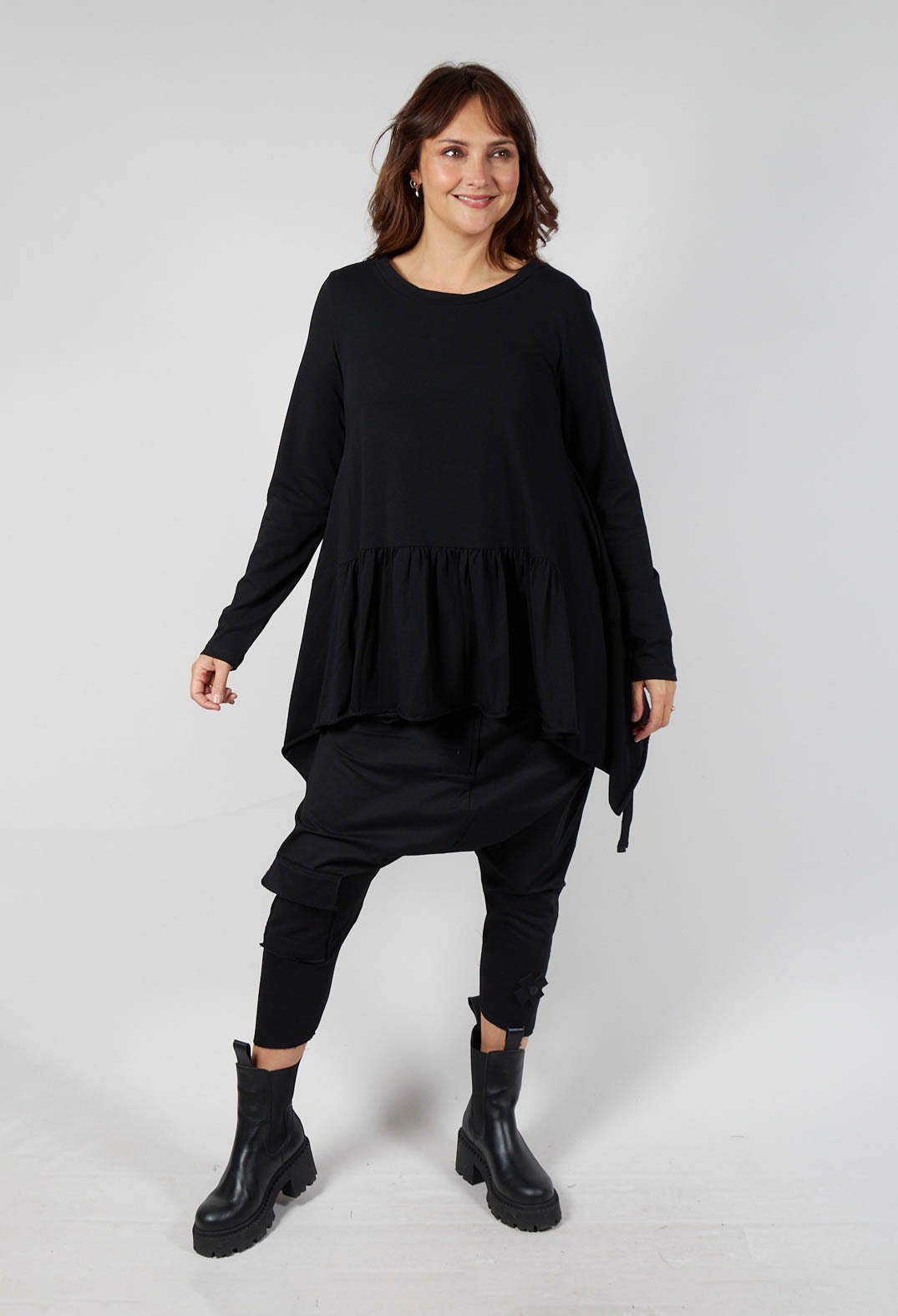 Ribbon Shirt in Black