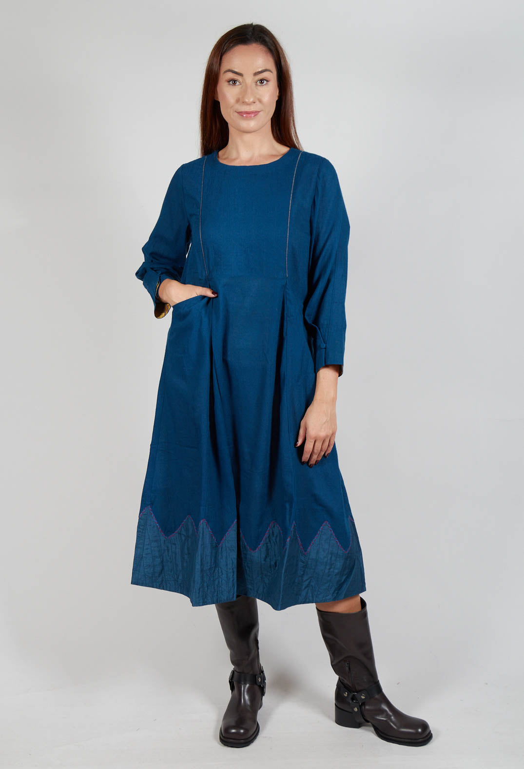 Roma Dress in Navy