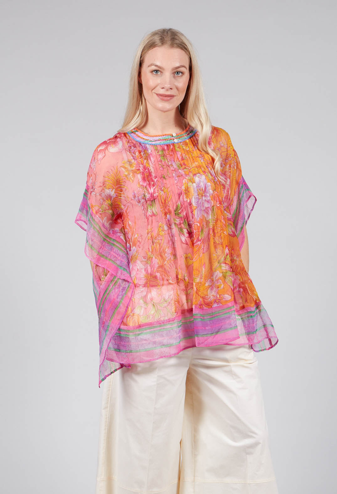 Romance Blouse in Orange