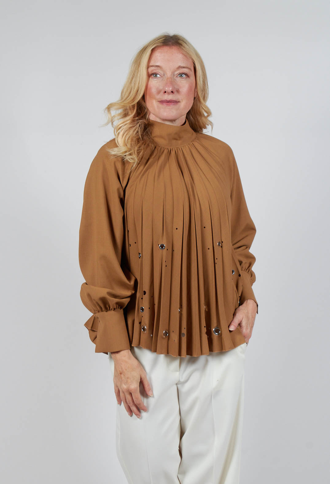 Romolo Blouse in Camel