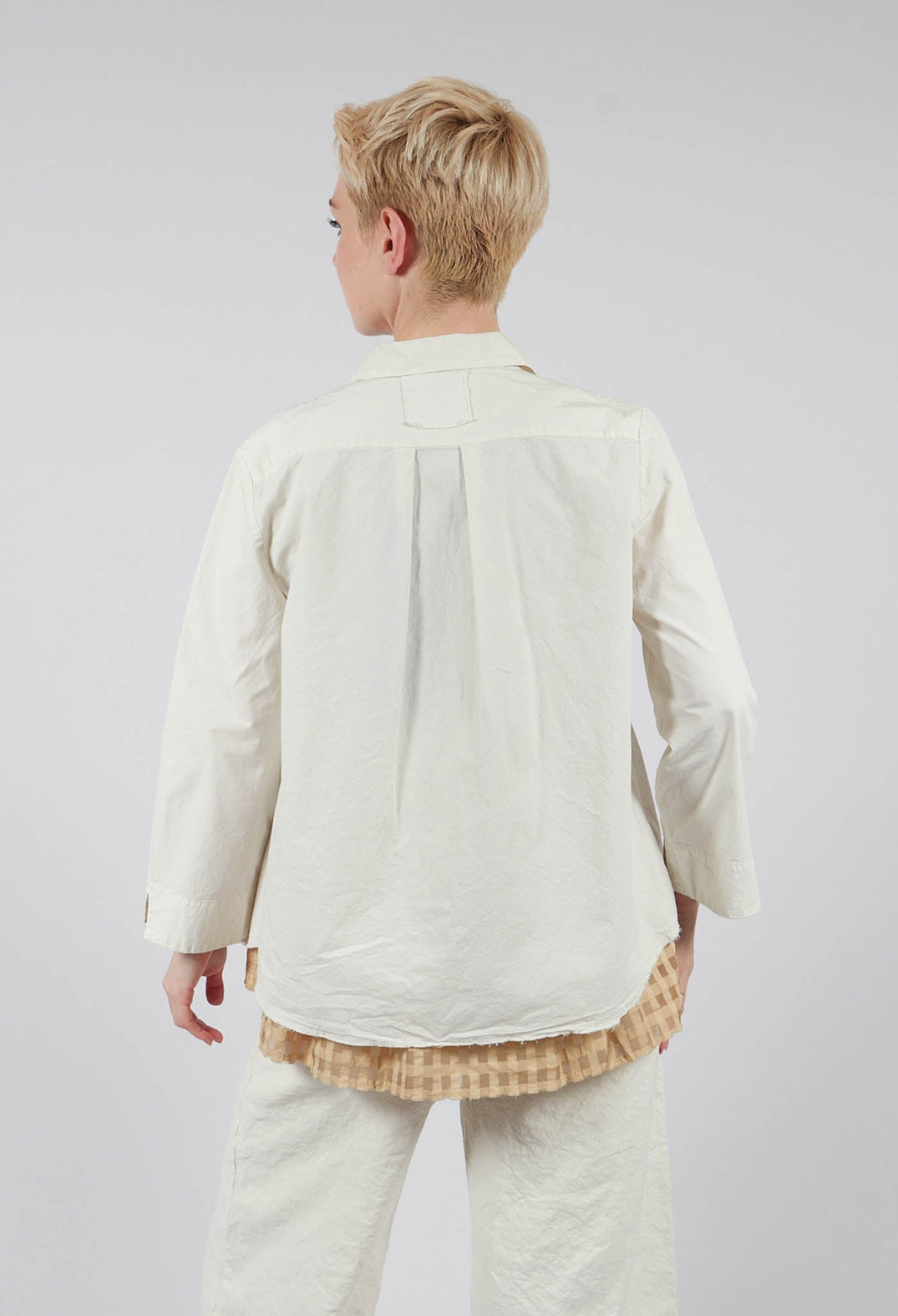 Round Neck Shirt in Chalk