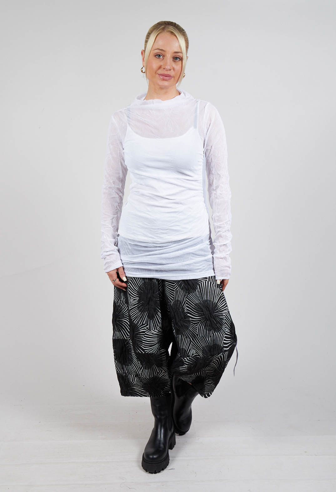 Ruched Aspi Top in White