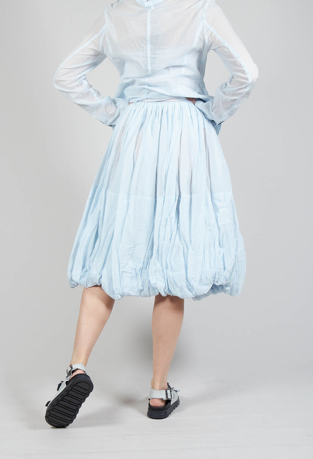 Ruched Balloon Skirt in Enzian 10% Stiff