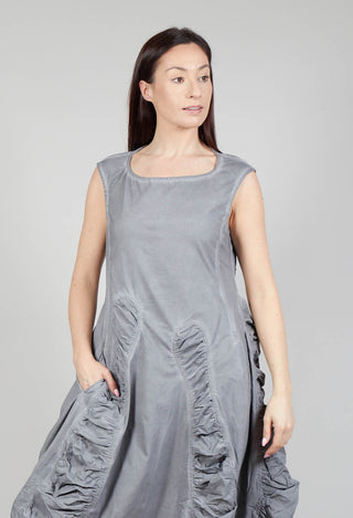 Ruched Dress in C.Coal 70% Cloud