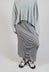 Ruched Skirt in C.Coal 70% Cloud