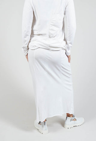 Ruched Skirt in Starwhite