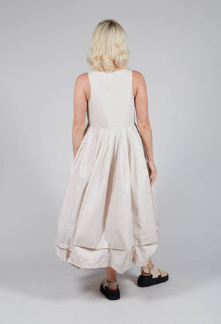 Ruffle Hem Dress in Beige