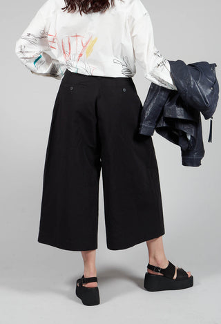 High Waist Trousers in Black