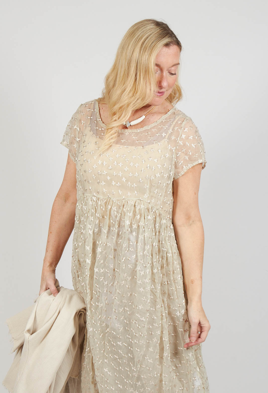 Sheer Smock Dress in Gefühl