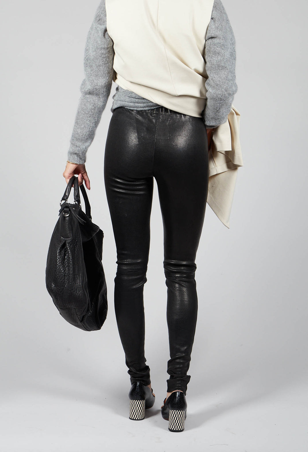 Leather Leggings in Black