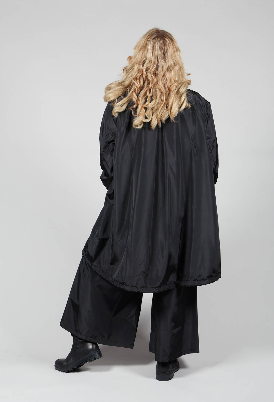 Elastic Cotton Culottes in Black