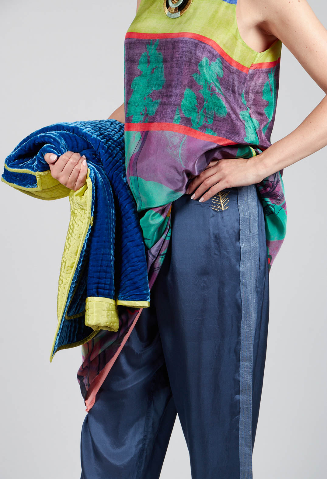 Ashes Pyjama New Style Trouser in Majolica