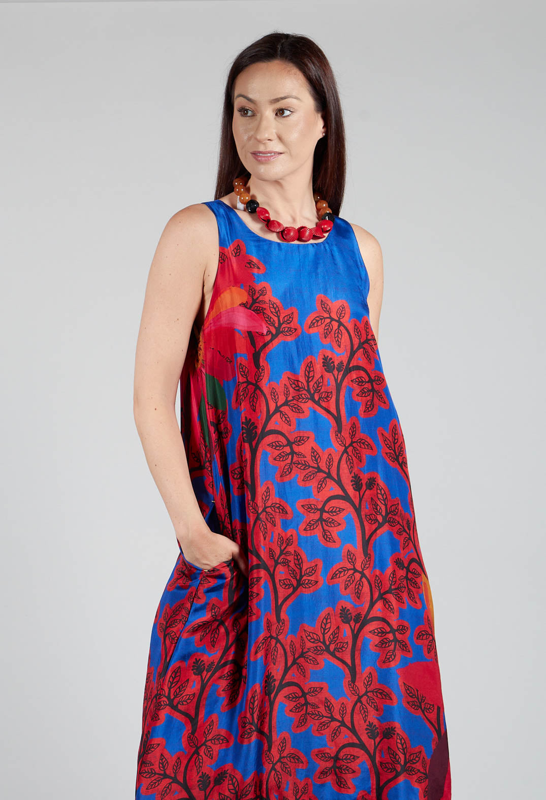 Dress Gardenia Blossom in Multicolour